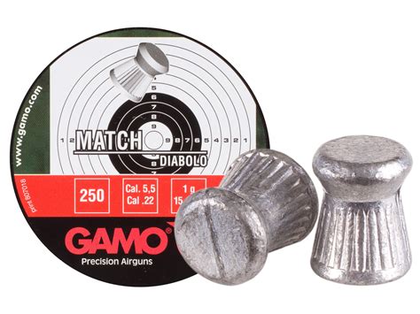 Gamo Match 22 Cal 15 43 Grains Wadcutter 250ct Air Gun Pellets