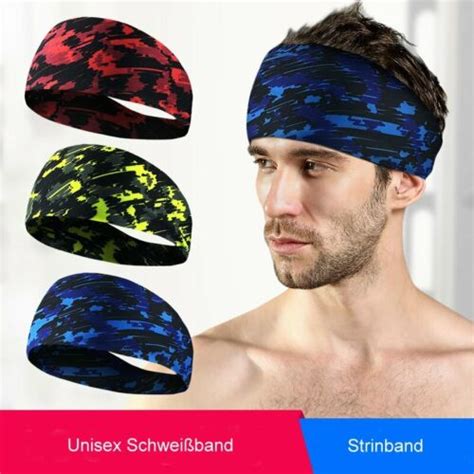 Unisex Schweißband Sport Fitness Jogging Laufen Stirnband Headband 80