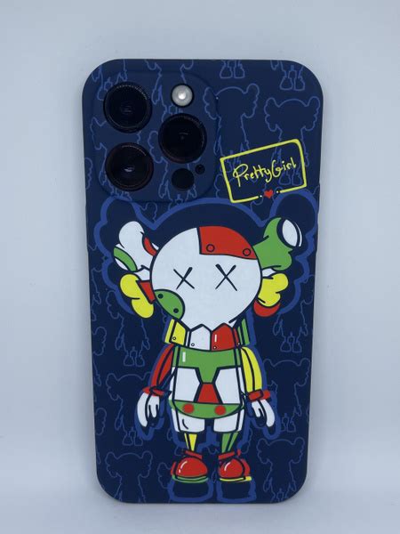 Светящийся силиконовый чехол Luxo Kaws с флуоресцентным рисунком для ...