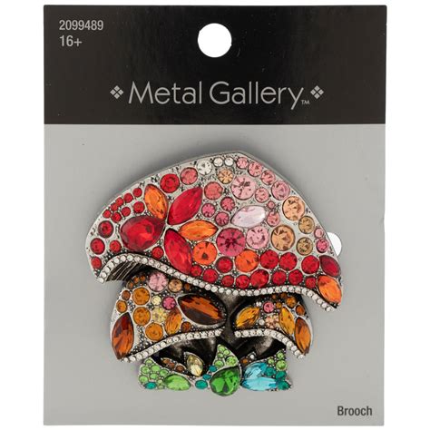 Mushroom Rhinestone Brooch Hobby Lobby