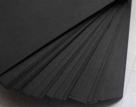 100 X A4 200gsm Black Kraft Paper Sheets Natural Recycled Premium Qua