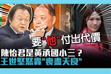 【cnews】陳怡君被抹黑是「黃承國小三」？王世堅怒轟「喪盡天良」：散播者要付出代價 匯流新聞網