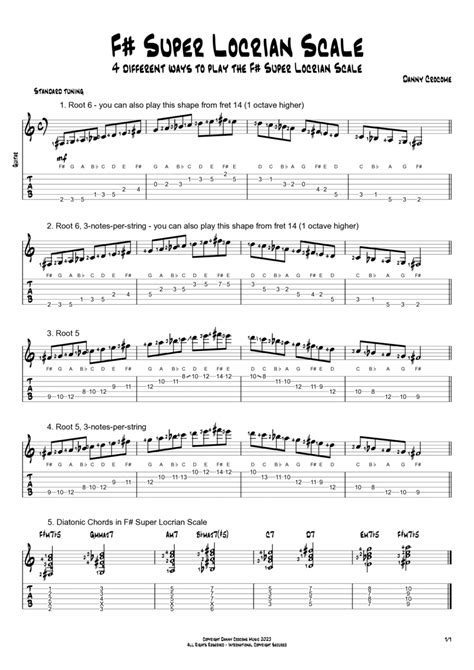 F Super Locrian Scale Different Ways To Play The F Super Locrian