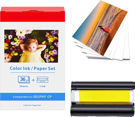 Amazon Canon Pack Color Ink Paper Set Kp Ip For Cp Printers