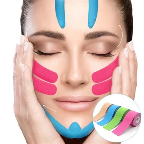 V Line Kinesiology Tape For Face 2 5cm 5m Neck Eyes Lifting Wrinkle Remover Sticker Tape