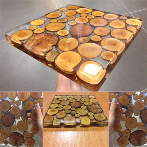 Crystal Clear Epoxy Resin With Wood Art With Resin And Wood Поделки Природный декор Смола