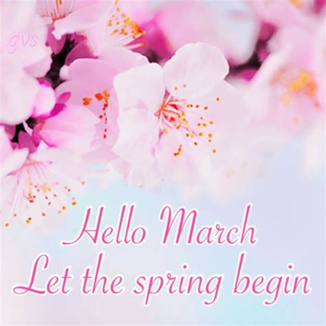 Hello March Let Spring Begin Hello March February Wallpaper Hello