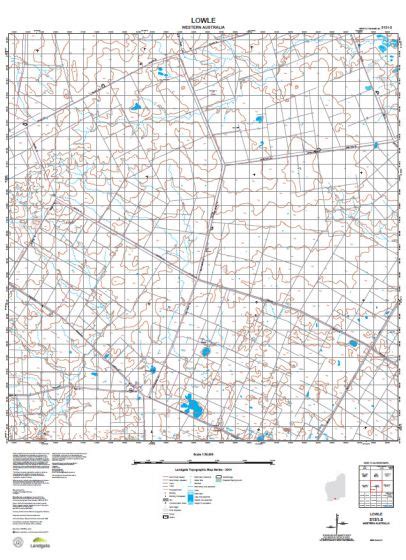 Buy 3131 3 Lowle Topographic Map By Landgate 2015 The Chart And Map Shop