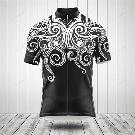 Polynesian Octopus Tattoo Men S Cycling Jersey Rig Rocket