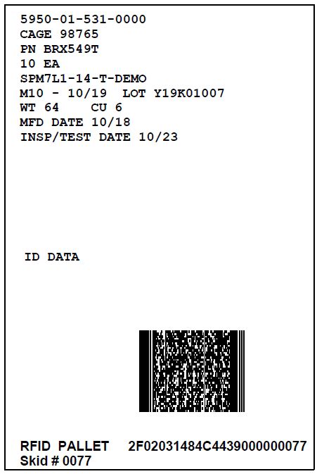 Mil Std 129r Labels Barcodes Iuid Mil Pac Technology