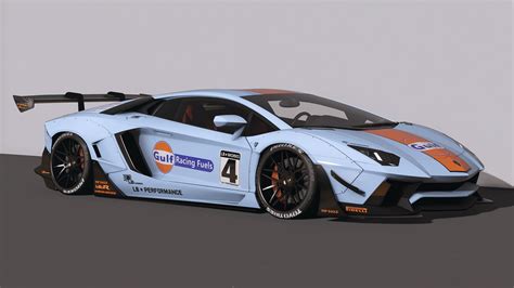 Lamborghini Aventador LP700 4 LibertyWalk LB WORKS GULF Livery GTA5