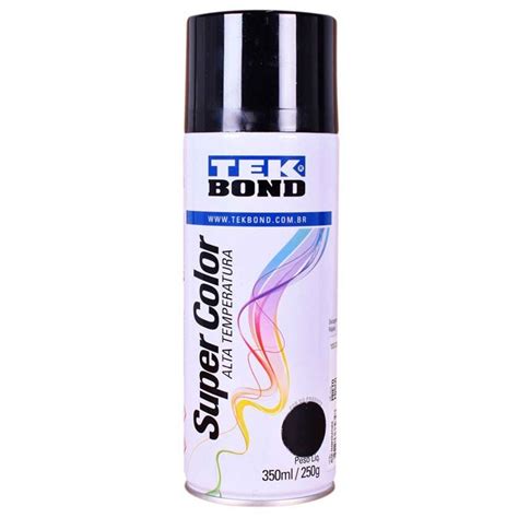 SPRAY SUPER COLOR USO GERAL BRANCO BRILHANTE 350 ML 250 G TEKBOND