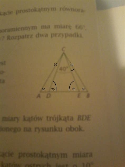 Z B Na Rysunku Obok Tr Jk T Abc Jest R Wnoboczny A Tr Jk T Dec Jest