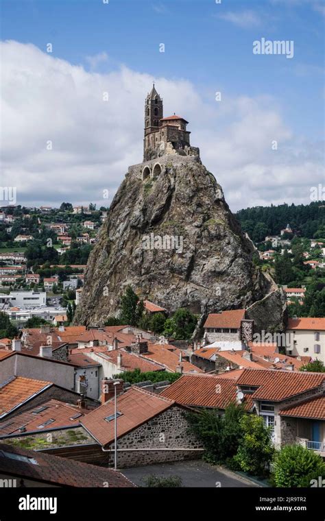 Aiguilhe South Central France Rock And Chapel Of Saint Michel St