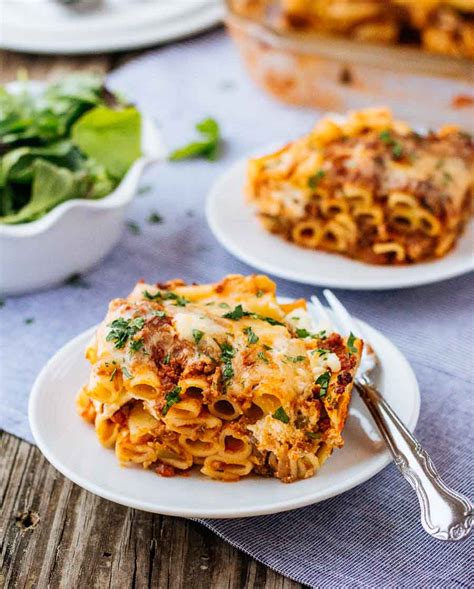 Easy Baked Ziti With Meat Sauce Quick How To Video Foolproof Living