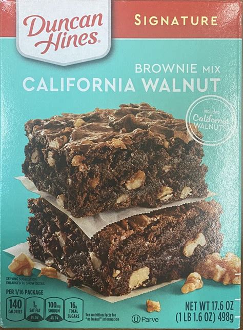 Duncan Hines Signature California Walnut Premium Brownie Mix 17 6 Oz Box