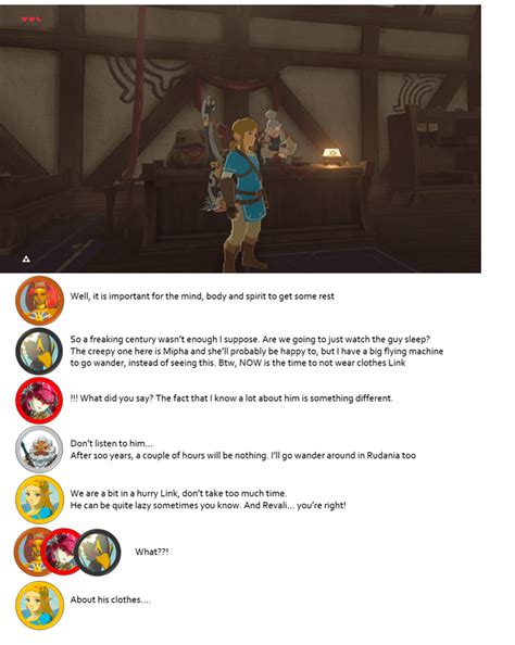 Botw The Champions And Zelda As The Public Of Links Adventure They