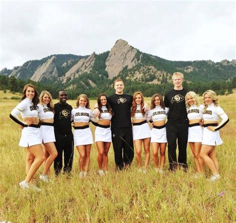 University Of Colorado Co Ed Cheer Football Cheerleaders University