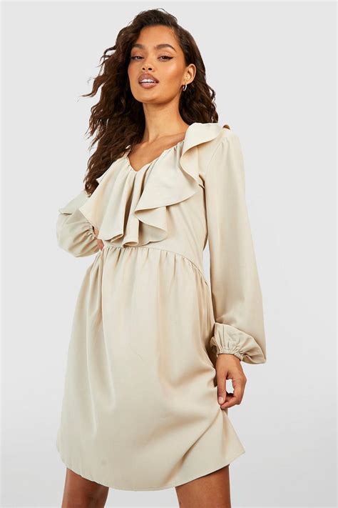 Ruffle Smock Dress Dress Boohoo Uk