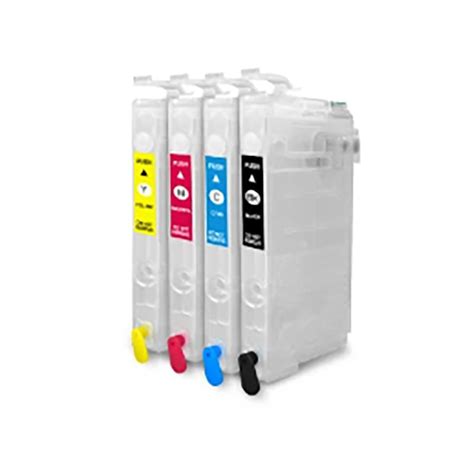 Ocbestjet 4 Colors 812 XL Refillable Ink Cartridge With One Time Chip