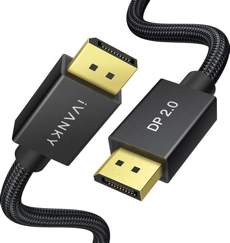 IVANKY 16K Câble DisplayPort 2 1 Supporte 16K 60Hz 8K 120Hz 4K 240Hz