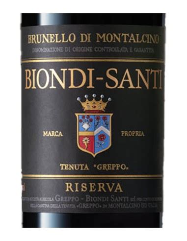 Brunello Di Montalcino Riserva Docg Tenuta Greppo Ml