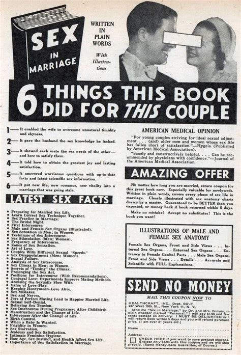 Sex In Marriage Instruction Book Ca 1950s R Vintageads