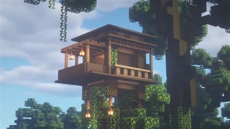 Minecraft How To Build A Jungle Tree House Minecraft Map