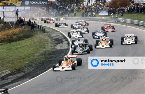 James Hunt McLaren M26 Ford Leads Mario Andretti Lotus 78 Ford