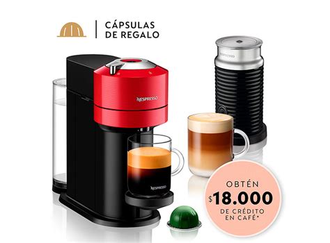 Ripley Combo Cafetera Nespresso C Psula Vertuo Next Rojo Espumador