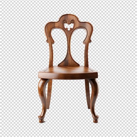 Premium Psd Wooden Chair Isolated On Transparent Background