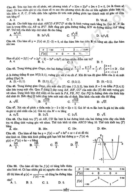 Đề Thi Thử Tốt Nghiệp Thpt 2023 Môn Toán Sở Gd Hà Tĩnh