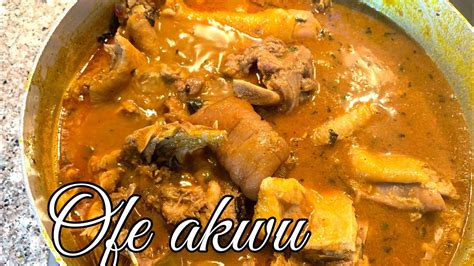 How To Make Nigerian Ofe Akwu Banga Sauce Using Akwu Soup Base Ofe