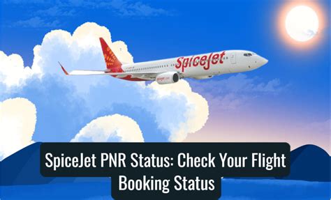 SpiceJet PNR Status: Check Your Flight Booking Status