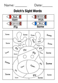 Reindeer Sight Word By Bety Rose Tpt