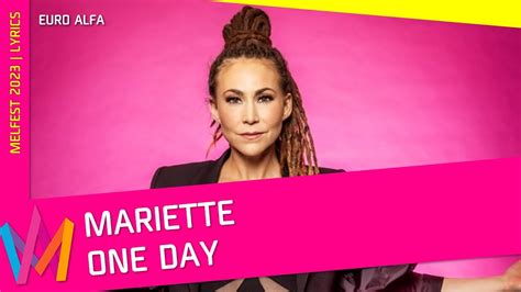 Mariette One Day Lyrics Melodifestivalen 2023 Chords Chordify