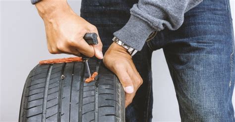 Patching Sidewall Of Tire