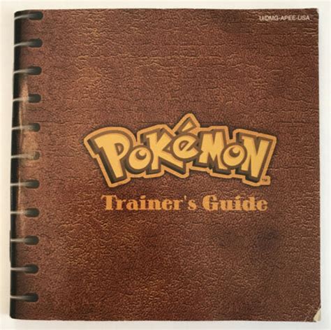 Pokemon Trainer S Guide Blue Version Game Boy Instruction Manual