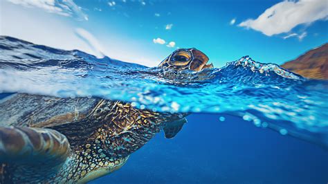 Fond D Cran Tortue Faune Eau Sous Marin X Oneplus