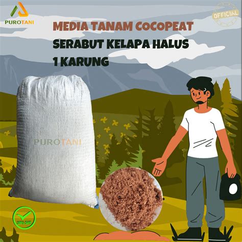 Jual Cocopeat Media Tanam Sabut Kelapa Karung Ukuran Kg Shopee