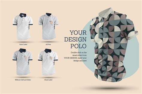 Polo Shirt Mockup Front and Back Mockup PSD Smart Object for Design - Etsy