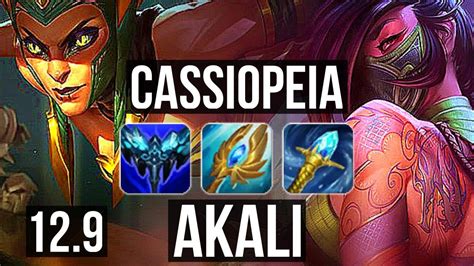 CASSIO Vs AKALI MID Rank 3 Cassio 7 Solo Kills 500 Games