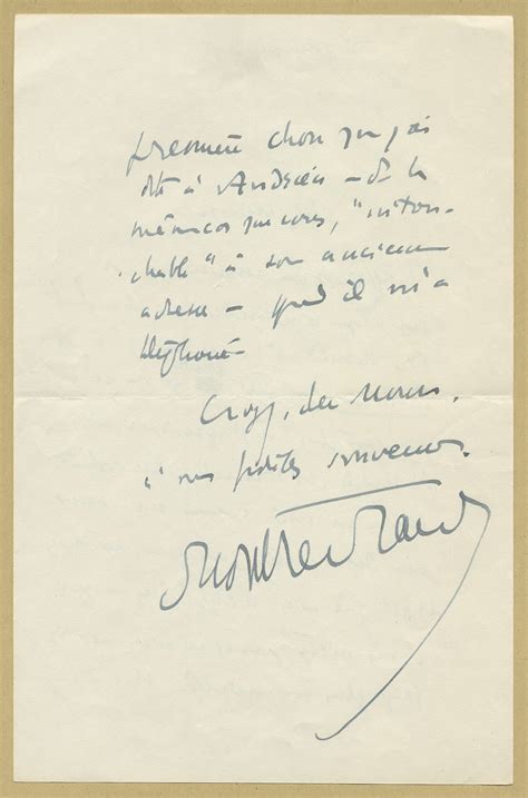 Henry De Montherlant Belle Lettre Autographe Sign E