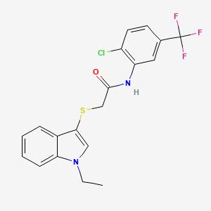 N 2 Chloro 5 Trifluoromethyl Phenyl 2 1 Ethylindol 3 Yl