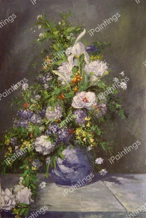 Spring Bouquet Painting by Pierre-Auguste Renoir Reproduction ...