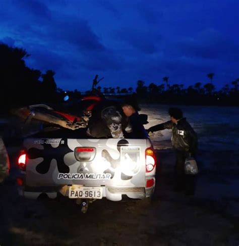 VOZ DE ILHA GRANDE Polícia Militar recupera moto em meio ao matagal