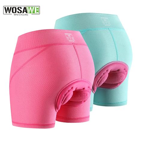 Wosawe Women Cycling Shorts Bicycle Underpants D Gel Padded Mtb Bike