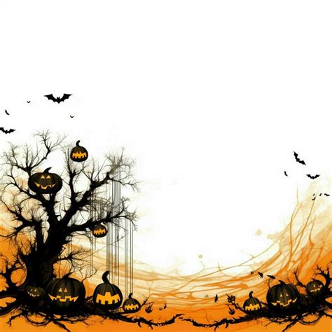 Halloween Background With White Background High 30668613 Stock Photo At