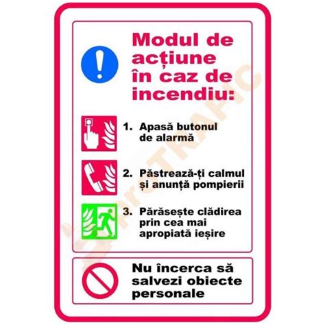 Indicator De Securitate Psi Modul De Actiune In Caz De Incendiu Tel