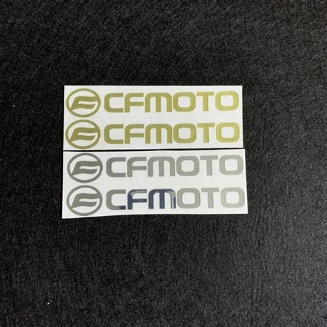 2pcs Cfmoto Metal Sticker Motorcycle Refit Personalized Sticker